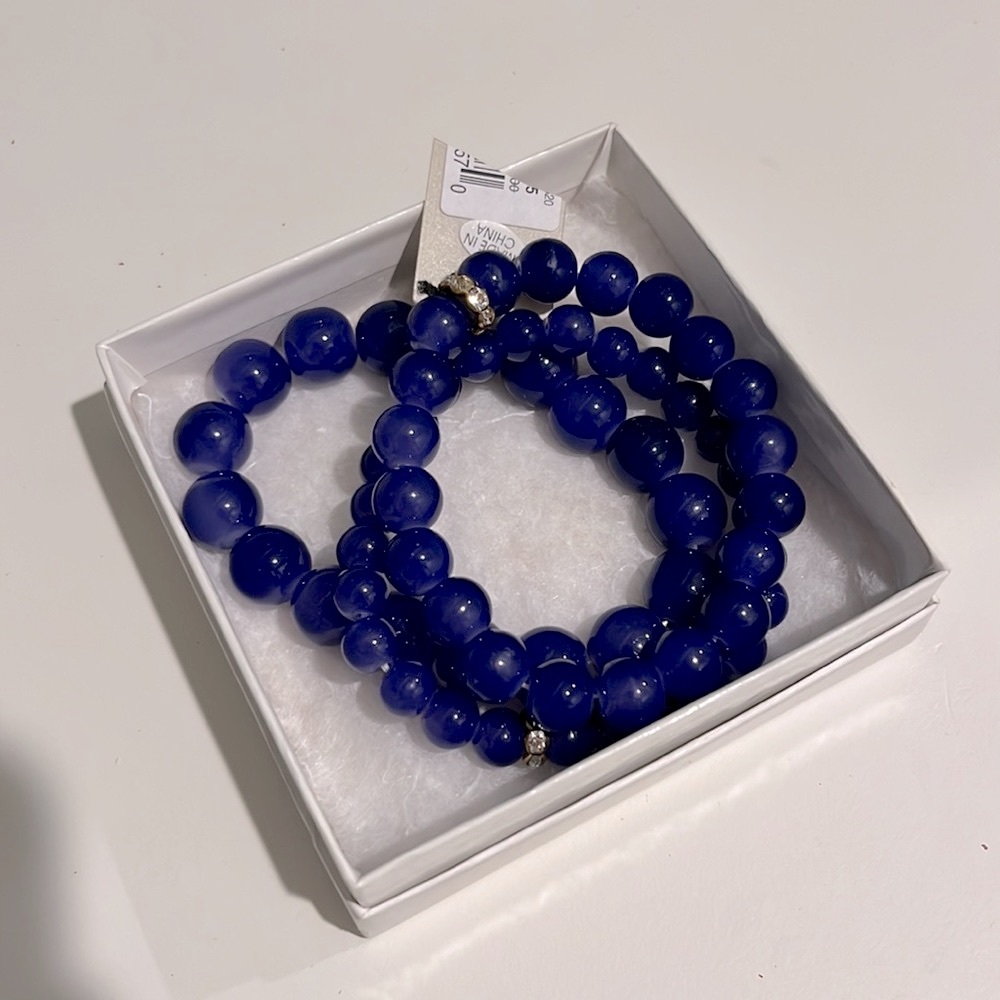 NWT purple Stone bracelet - set of 3